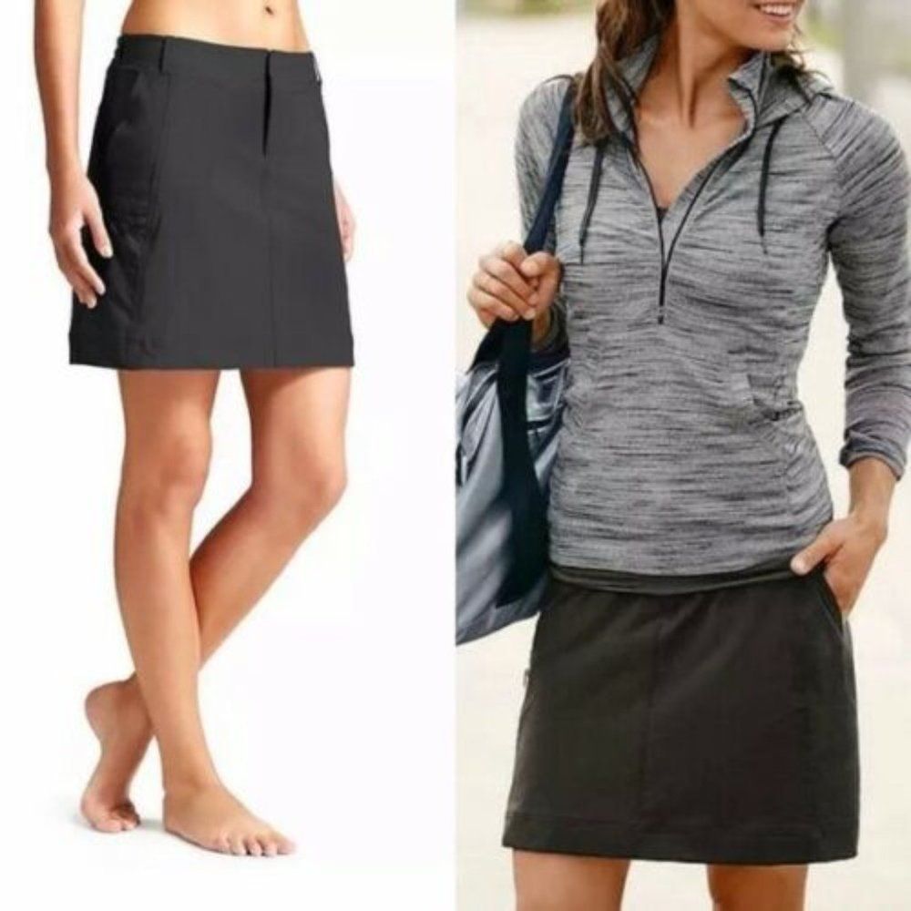 ATHLETA Palisade Skort Black Size 6